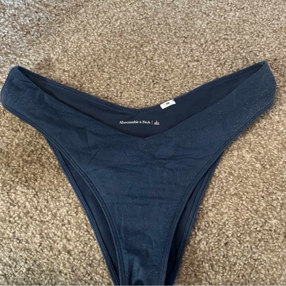 COPY - Abercrombie Blue Shimmer Bikini Bottoms L
